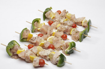 Brochettes poulet / citron x4